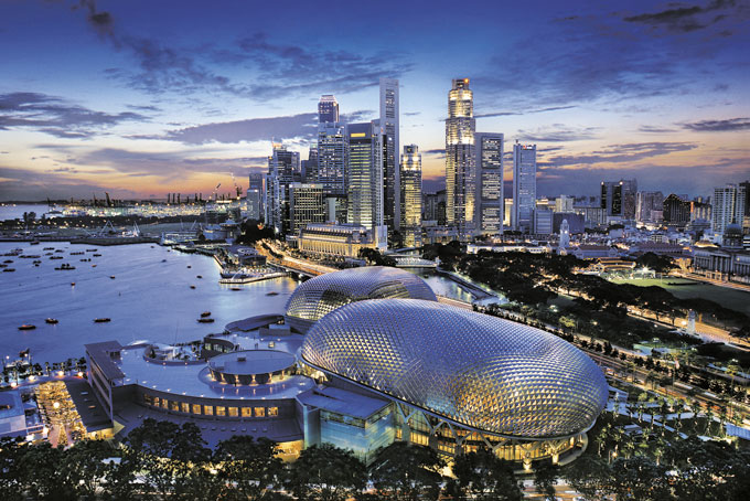 Singapour, une ville moderne en asie