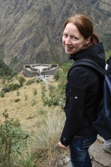 Ich auf dem Inka Trail, Runkuraqay, Peru