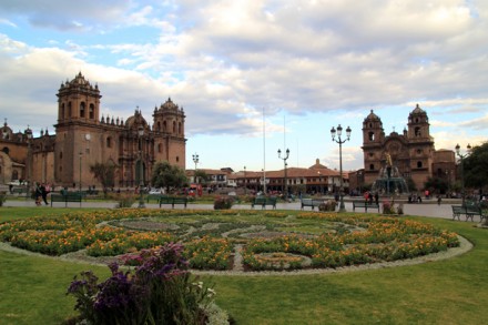 Blick über den Plaza De Armas, Cusco, Peru