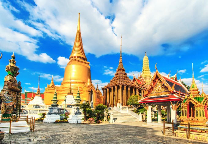 Der Wat Phra Kaeo Tempel in Bangkok