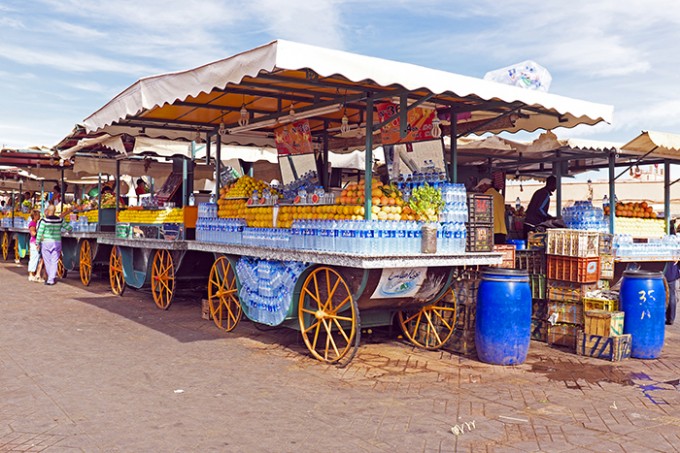 Getränkestand auf dem Djemaa-el-Fna
