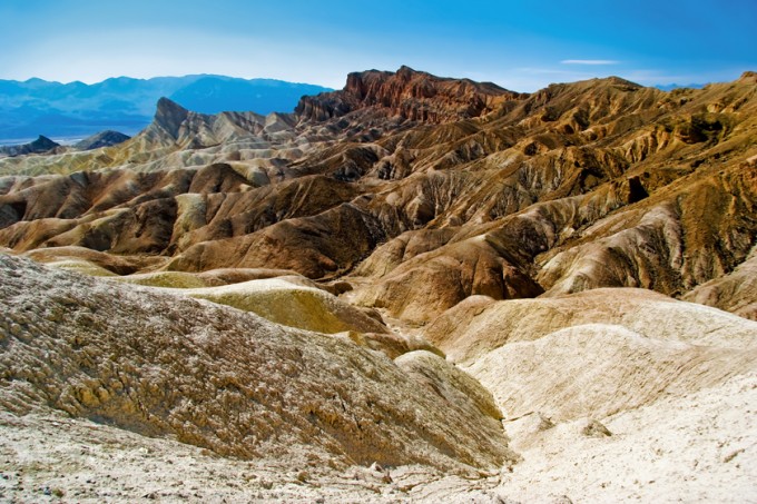 Paysage extrême de la Vallée de la Mort, Californie et Nevada