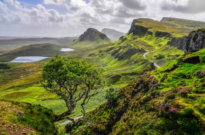 Die Schottischen Highlands auf der Insel Skye