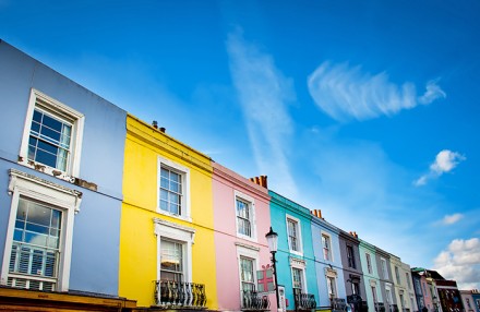 Häuser in allen Farben: Portobello Road
