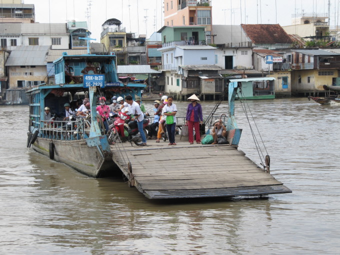 Fähre im Mekong-Delta