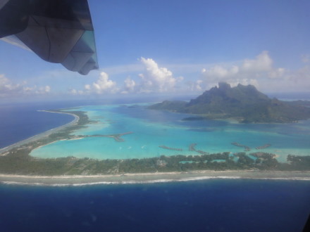 Bora Bora aus der Luft