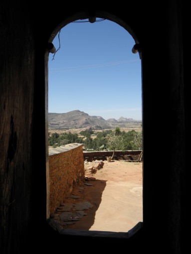 Blick aus einer Tigray Kirche ins Umland