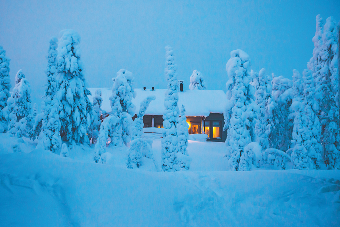 Lodge en hiver