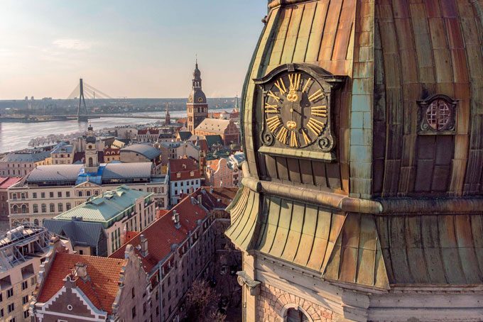 Sicht auf die Altstadt von Riga