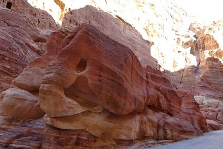 Teil des Talkessels in Petra