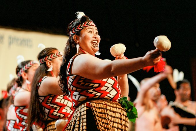 Kulturelle Maori Darbietung