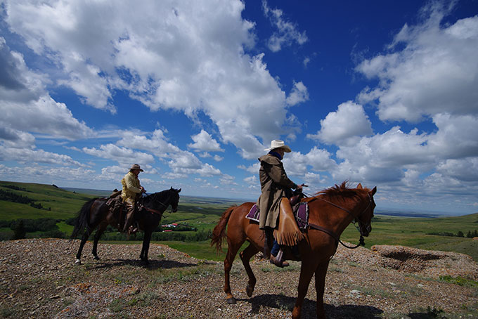 Reesor Ranch Cowboys mit herrlicher Aussicht