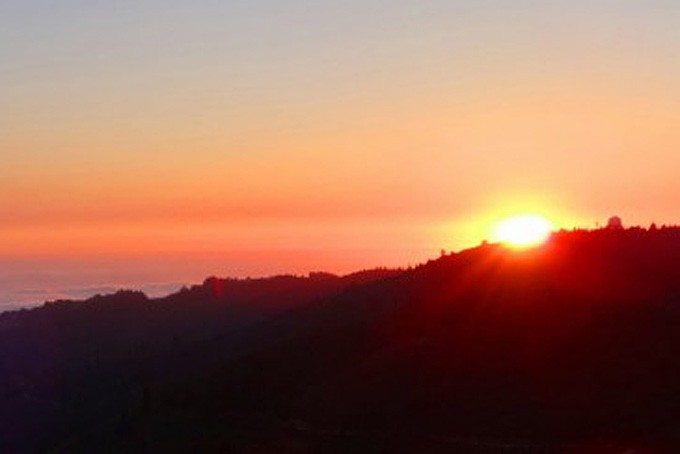 Sonnenuntergang vom Mt. Tam aus