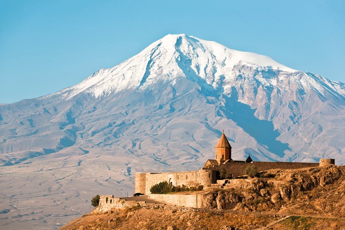 Monastère de Khor Wirap et mont Ararat