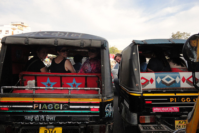 Mit der Motorrikscha durch Jaipur
