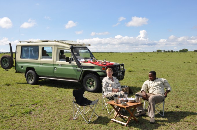 Frühstück in der Serengeti