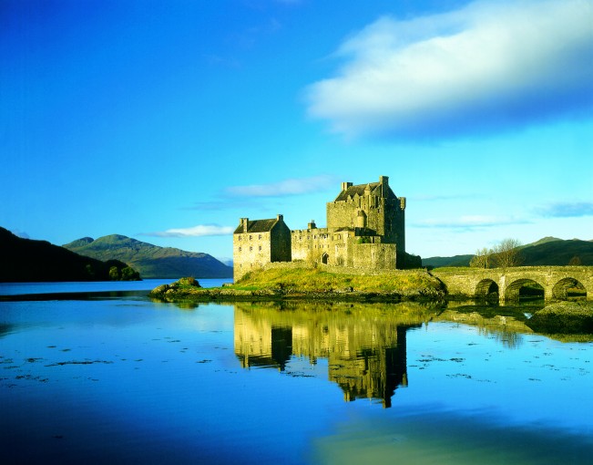 Das berühmte Highlander-Schloss Eilean Donan Castle