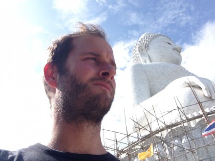 Yvan Glannaz et le Big Buddha à Phuket