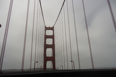 Auf der Golden Gate-Bridge