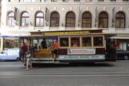 Einer der berühmten Cable Cars in San Francisco