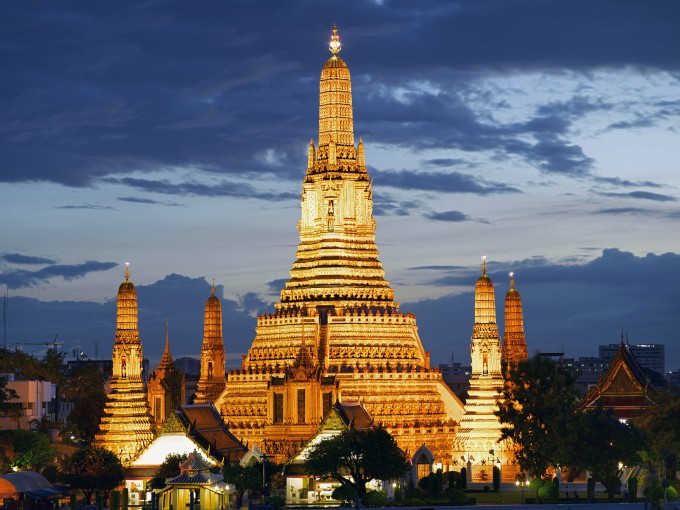 Der Wat Arun Tempel in Bangkok