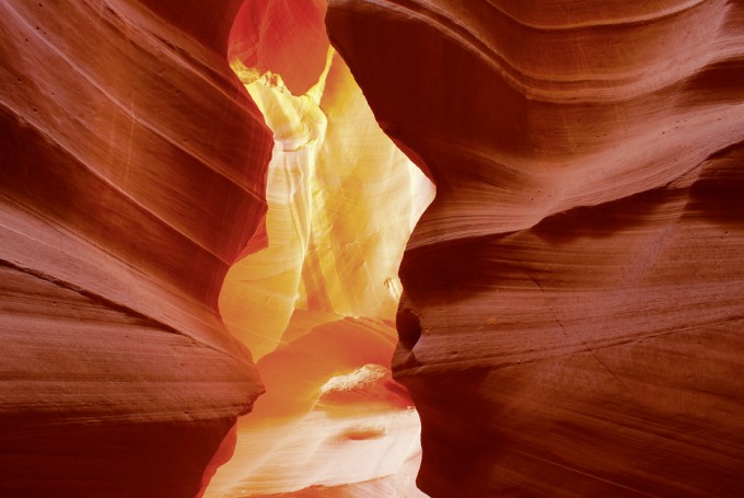 Sandsteinformationen des Antelope Canyons, Arizona