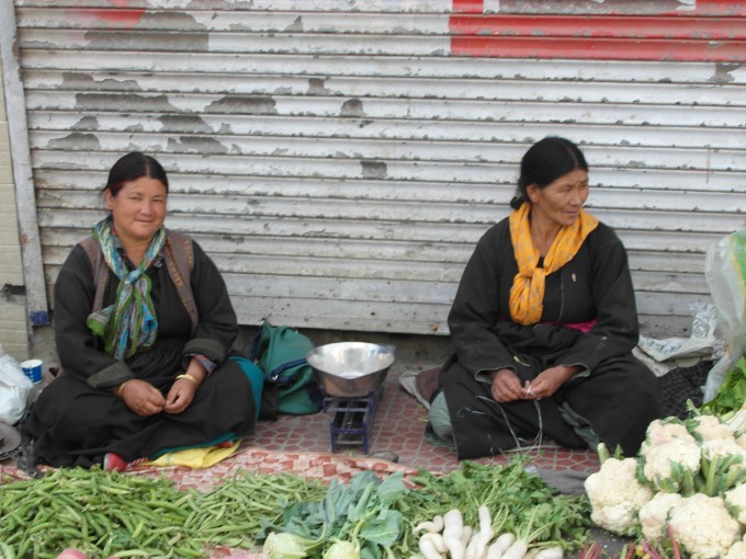 Marktfrauen in Leh