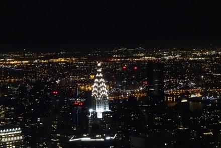 Ausblick vom Empire State Building bei Nacht