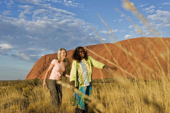 Der bekannte Uluru (Ayers Rock)